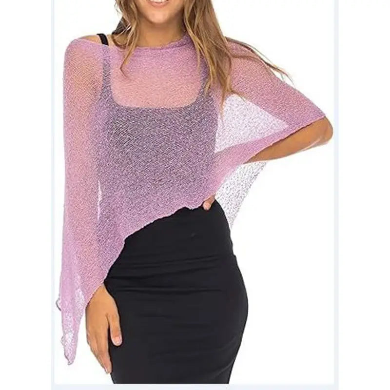 Effortless Elegance Sheer Poncho