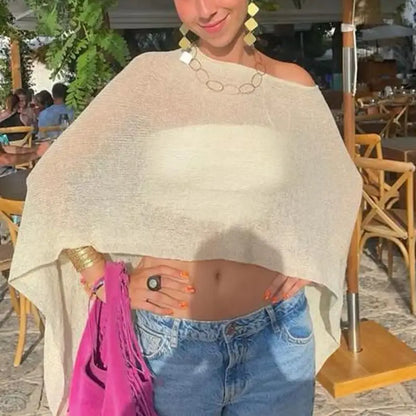 Effortless Elegance Sheer Poncho