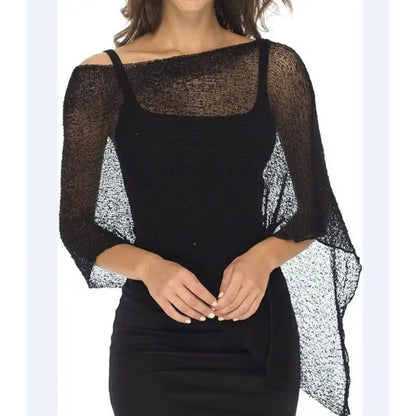 Effortless Elegance Sheer Poncho