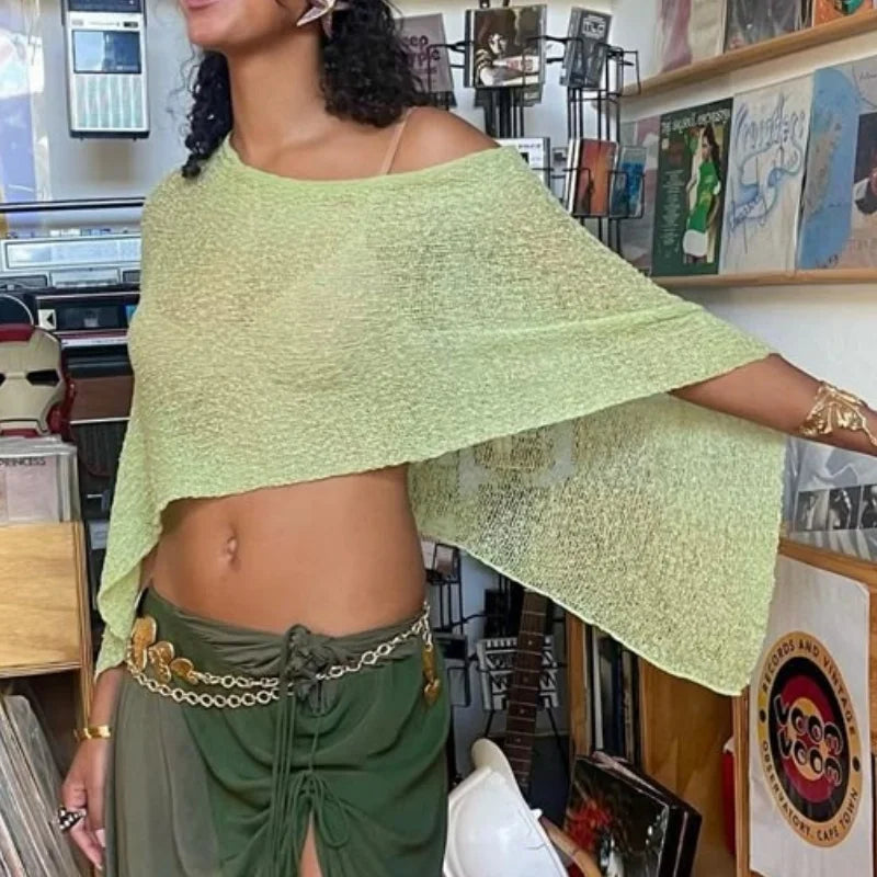 Effortless Elegance Sheer Poncho